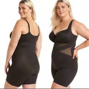 Cacique Black Open Bust Thigh Shaper Size 18/20 NEW